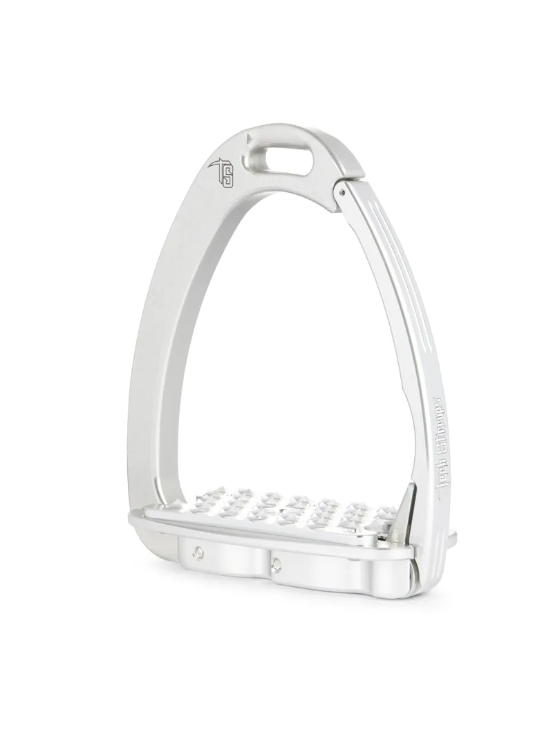 Tech Venice Flat Evo Safety Stirrups-Silver